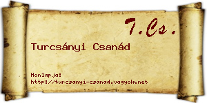 Turcsányi Csanád névjegykártya