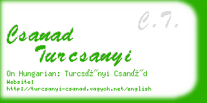 csanad turcsanyi business card